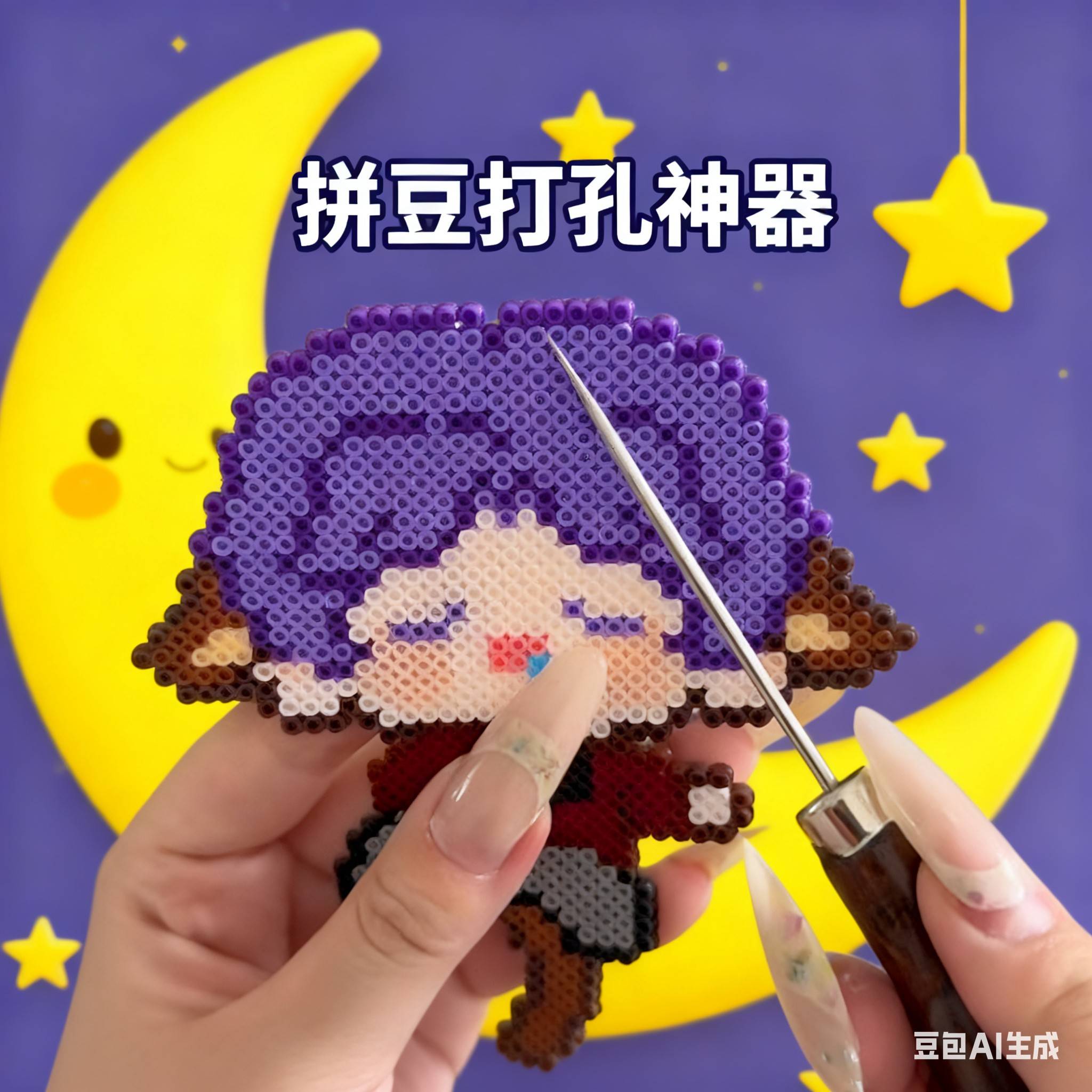 打孔器拼豆拼豆豆钥匙炼diy钥匙扣圈金属钥匙圈挂单圈环保挂炼饰