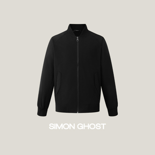 GHOST 百搭黑色棒球领男款 男士 新款 外套 休闲夹克秋季 SIMON