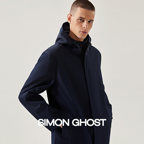 SIMONGHOST男士防水面料风衣