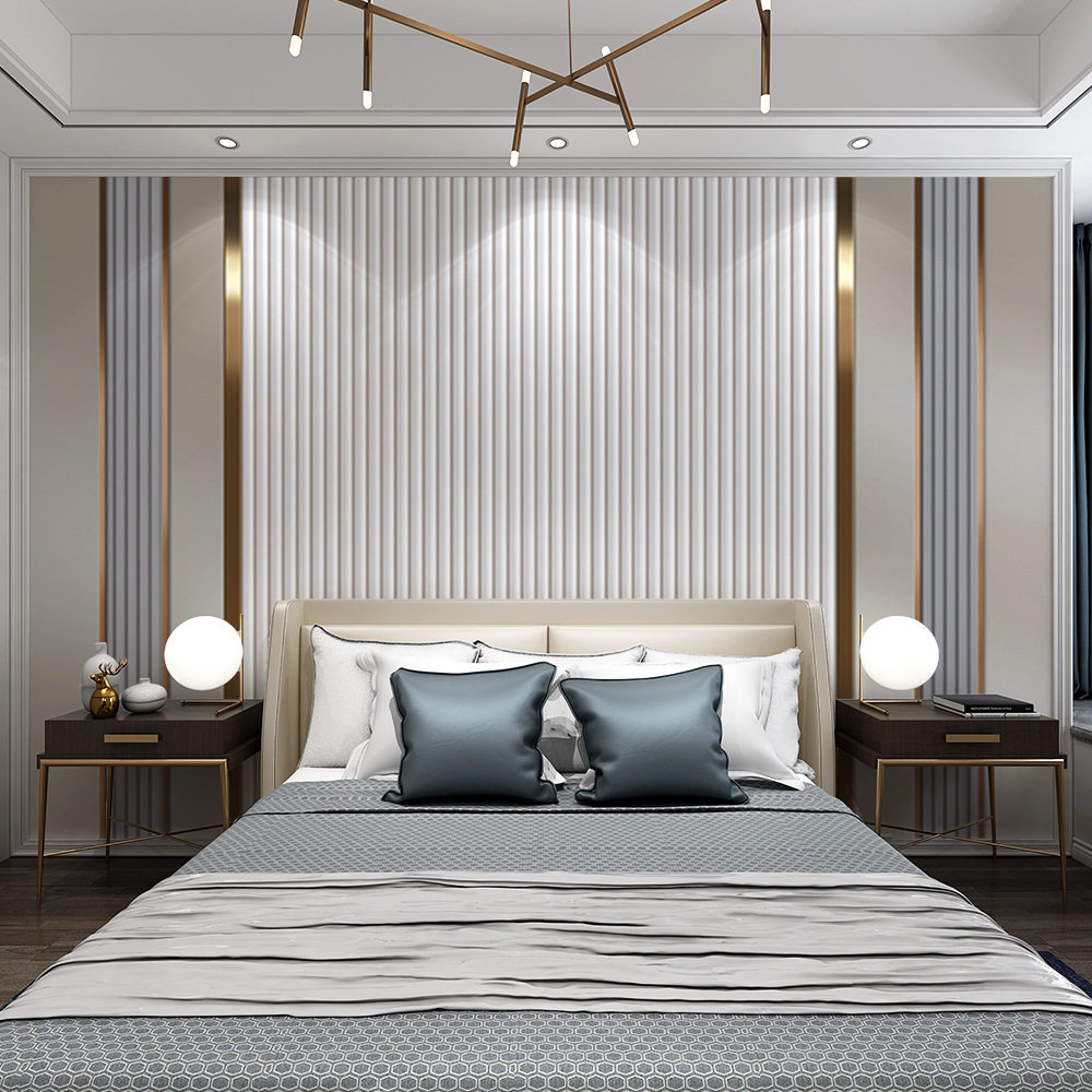 新款电视背景墙壁纸客厅沙发轻奢风壁布卧室印花立体影视丝绸墙纸