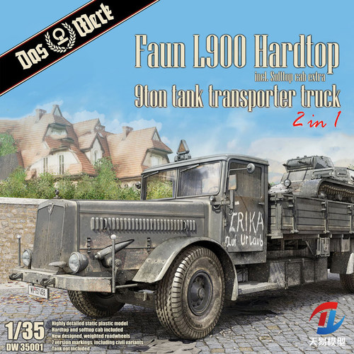 天易模型 DAS WERK DW35001 德国 Faun L900 卡车 1/35
