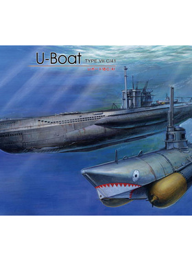 天易模型 AFV CLUB SE73504 德VII C41型潜舰-海狸搭载型 1/350