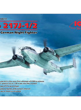 天易模型 ICM拼装模型 48272 1/48 Do 217J-1/2 夜间战斗机