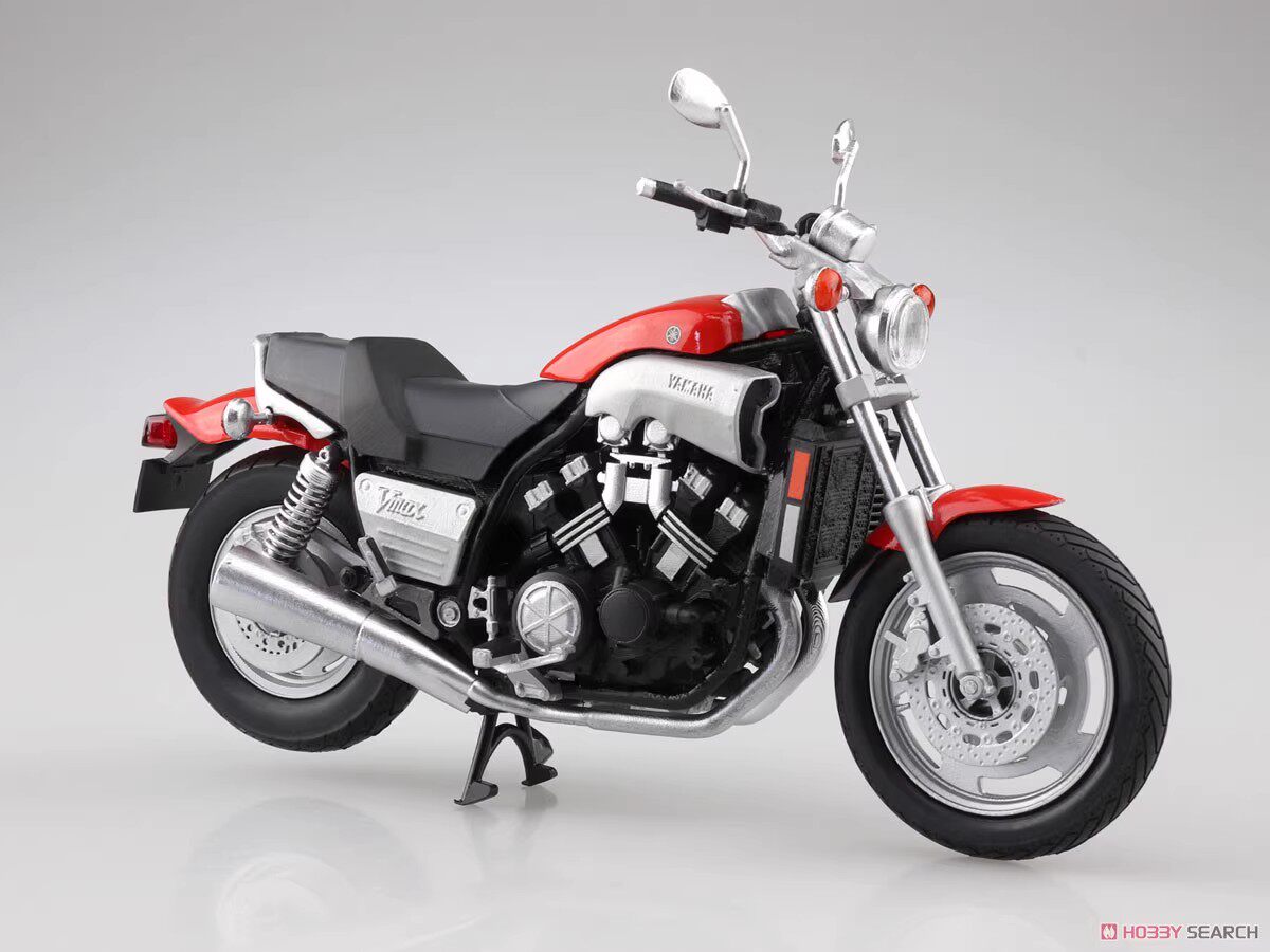 天易模型 青岛社模型 1/12 雅马哈 vmax摩托 黑色/银色/红色 成品