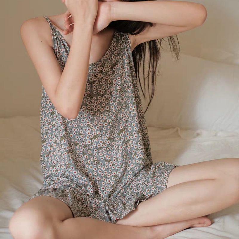 新款睡裙优雅吊带外穿性感家居服