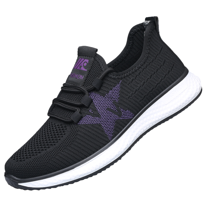 轻便舒适休闲运动鞋老人头妈妈鞋