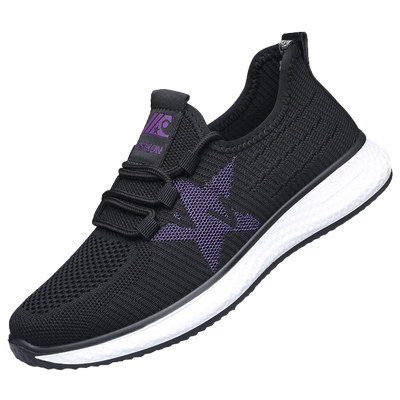 轻便舒适休闲运动鞋老人头妈妈鞋