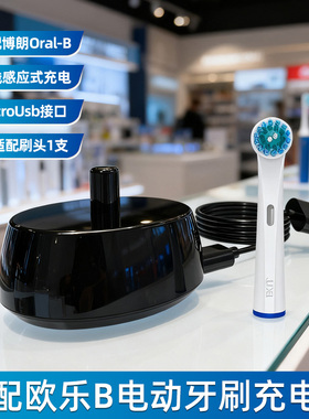 BKIT电动牙刷充电底座无线充电器usb适用oralb欧乐b便携io3-6-7-9