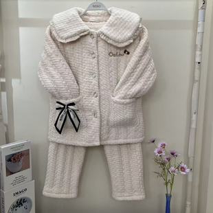 套装 女式 夹棉外穿甜美公主风不惧寒 加厚长袖 香蜜闺秀25403074冬款