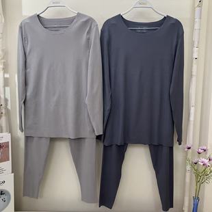 套装 秋衣秋裤 打底保暖内衣25325003纯色圆领薄款 香蜜闺秀男秋冬季