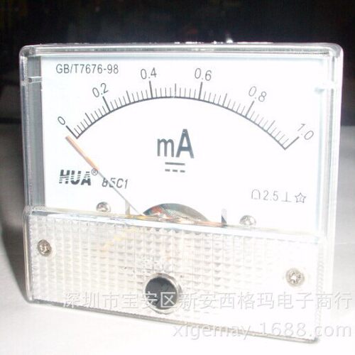 85c1直流电流表10ma20ma50ma200ma500ma毫安表1a2a10a20a指针式