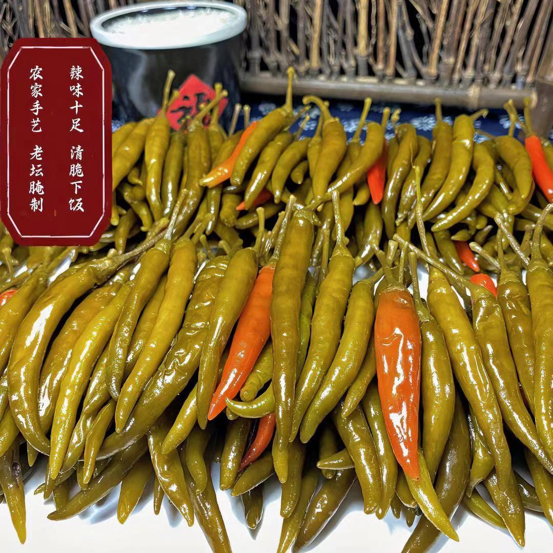腌制酸甜小米辣下饭菜泡椒朝天椒图片