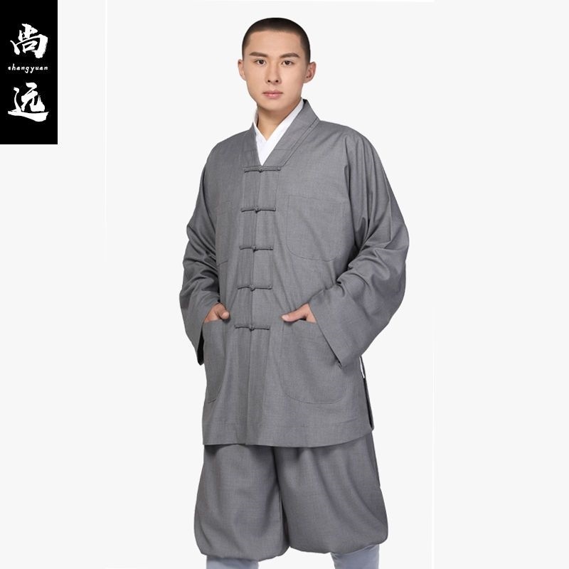 特賣伍師兄春秋僧服短褂羅漢褂套裝僧衣僧裝長(zhǎng)褂和尚服男女僧人服