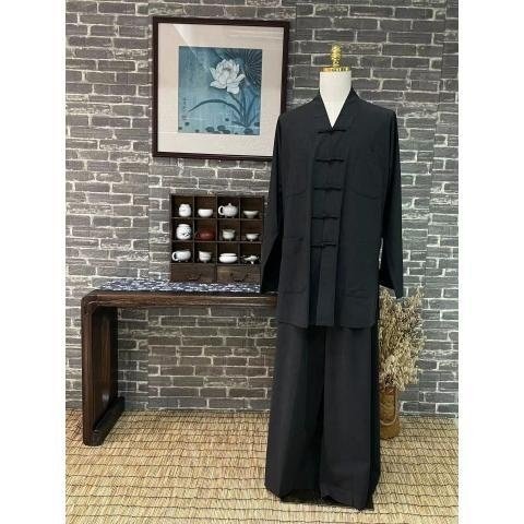 特卖栖心僧服春秋季三元45#棉毛混纺短褂套装男女款和尚服,男装,其他民族服装,淘宝优惠券,粉丝福利购,淘宝优惠卷