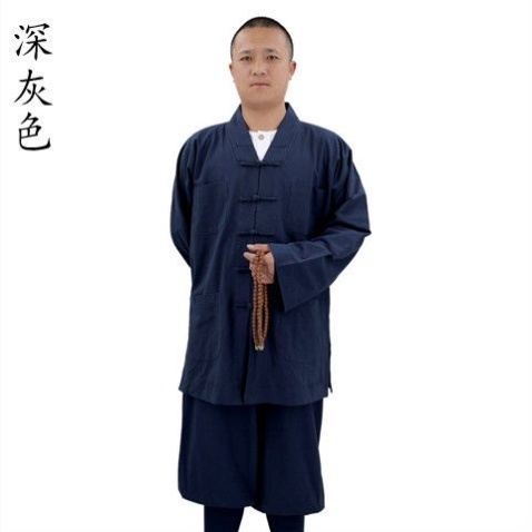 特卖新款和尚人僧服春秋亚麻小褂免绑腿僧服僧裤出家人服饰短褂居