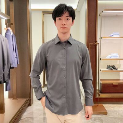 雅戈尔男士简约时尚长袖衬衫YLQW115529QBA