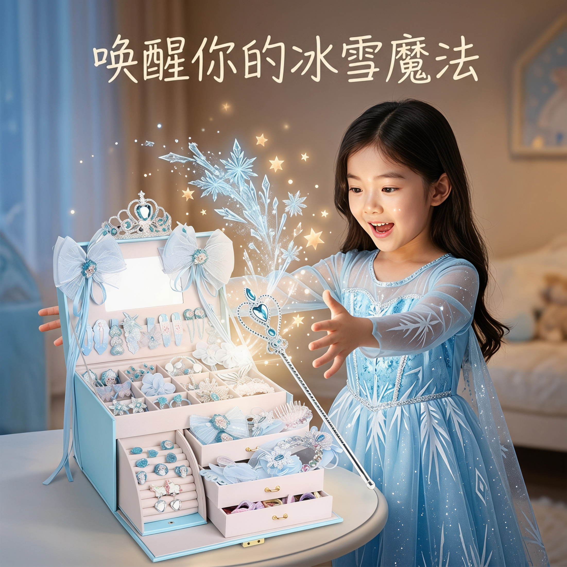 公主装扮全套发饰首饰玩具过家家图片