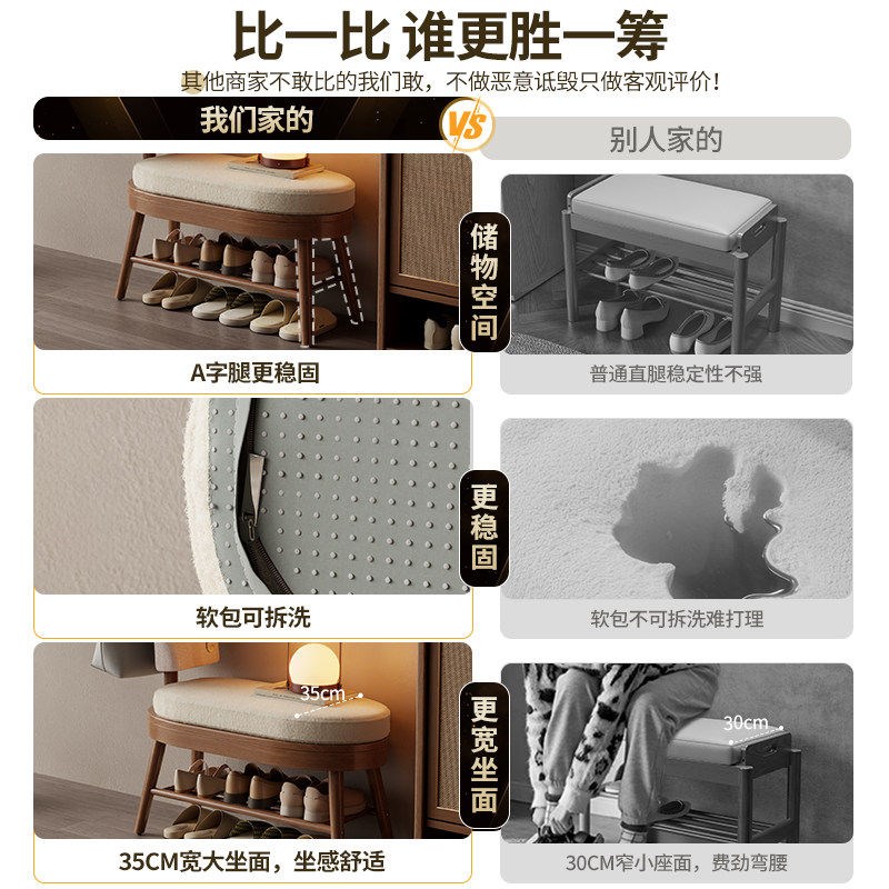 速发床头柜衣帽架一体家用卧室收纳挂衣架实木置物架儿童衣帽落地
