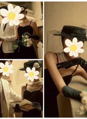 速发浪漫赫本风婚纱摄影道具 旅拍复古拍照主文英婚纱照手拿欧式