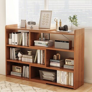 速发简易书缩桌面置柜架学生书桌多层柜子收纳架桌上小书物可伸架