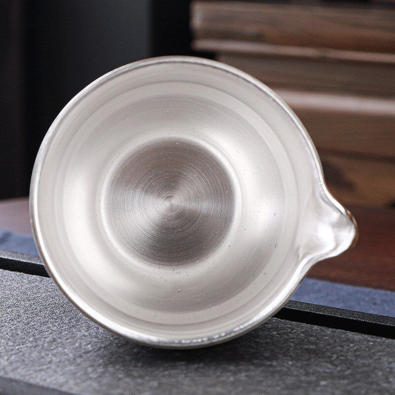 速发复古整套用家鎏银茶功套装具夫茶具镀银茶杯盖碗陶瓷礼品可定