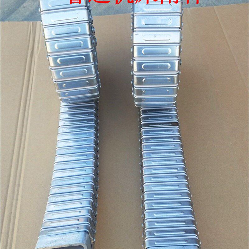 速发DGT型导管保护套穿线钢制铝拖链矩形金属软管 机床不锈钢坦克
