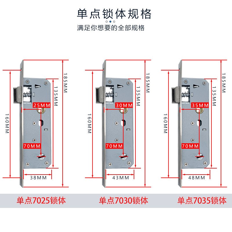 速发台平开门锁执手锁通用无门窗室内锁具厨房断桥通道锁