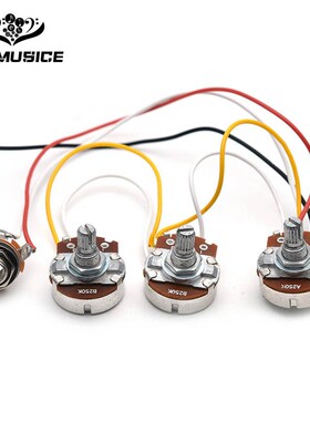 速发J0贝司安装线路2V1T5插口 电位器2带BK/B250K大电子贝斯线路