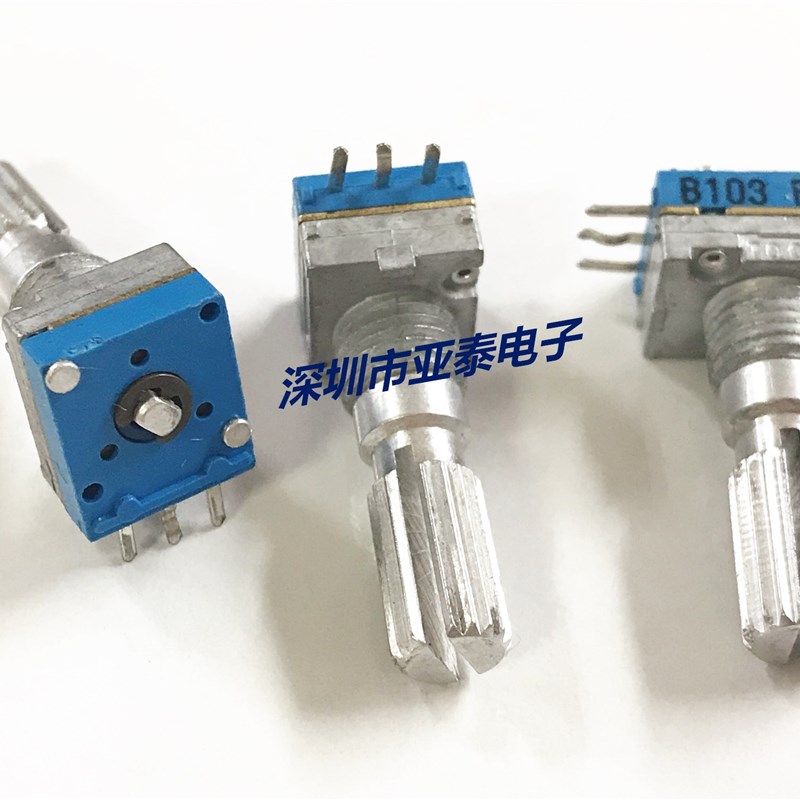 速发0型精密电位器单联B10K轴长电0MM高寿命音量2位器