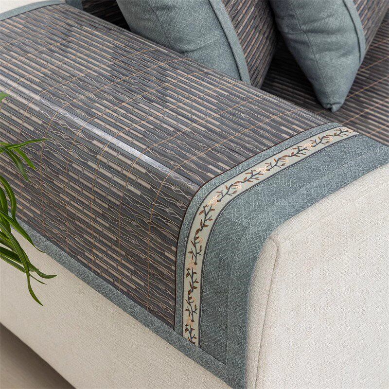 速发日本沙发凉席坐垫防滑竹席夏季椅子垫子2024新款沙发套罩凉垫