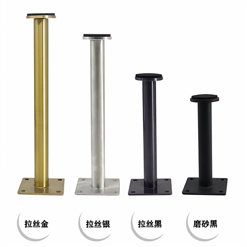 速发不锈钢电视柜脚可调节家具金属脚支撑腿沙发脚轻奢五金家具地