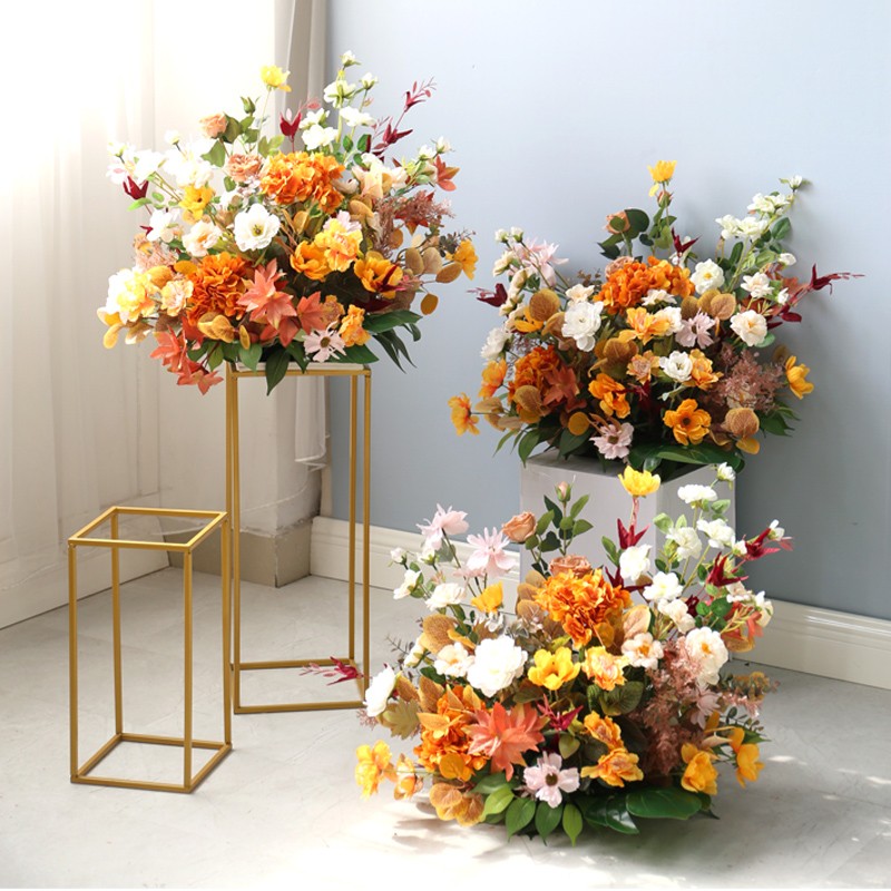 速发复路橘装何架子花艺套装古引花球舞台路引布置迎宾几饰婚纱摄