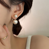 两戴耳饰品 气质耳钉小众设计感高级一款 仿珍珠耳环女2026新款 爆款