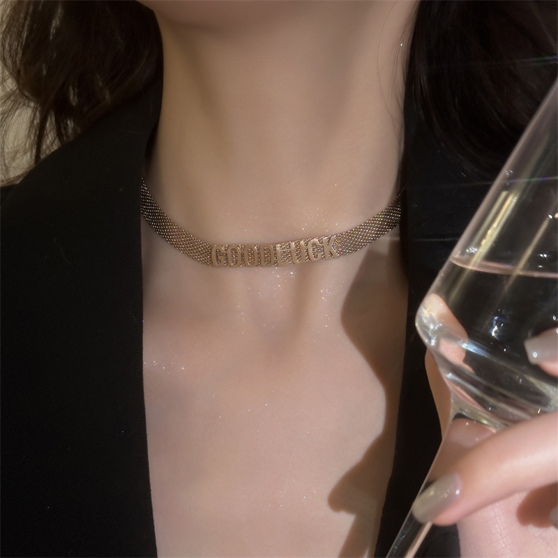 【轻奢高级感项链配饰品女颈链】