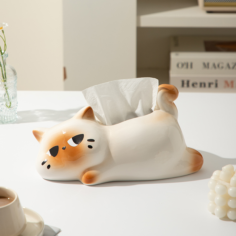 可爱创意特别好看的纸巾盒家用客厅高档轻奢高级感纸巾收纳盒摆件