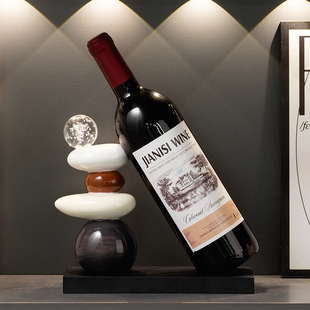 时至运来红酒架摆件轻奢高档客厅酒柜电视柜高端大气餐边柜装 饰品