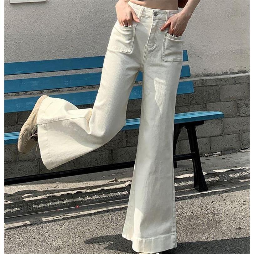 阔腿牛仔裤女春秋季弹力2