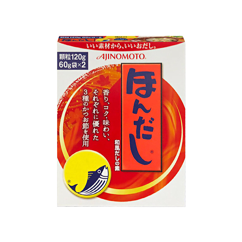 日本原装进口味之素木鱼精柴鱼粉鲣鱼海鲜味调味料120g高汤关东煮