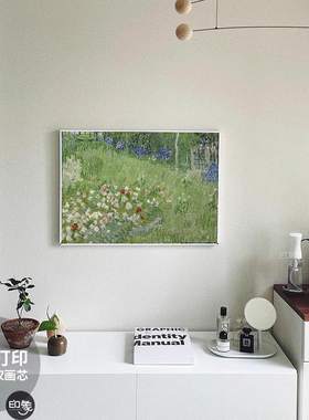 小众花卉卧室风景油画