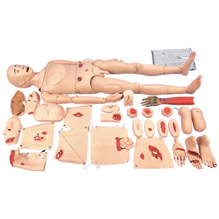 模拟老人（烫伤）护理人模型消毒换药止血包扎截肢伤口切开缝合小肠流出模拟人