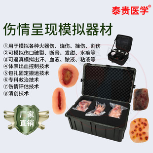 泰贵医学 伤情呈现模拟器材伤情带化妆套件卫勤战救战伤模块52部件TG/H111-52