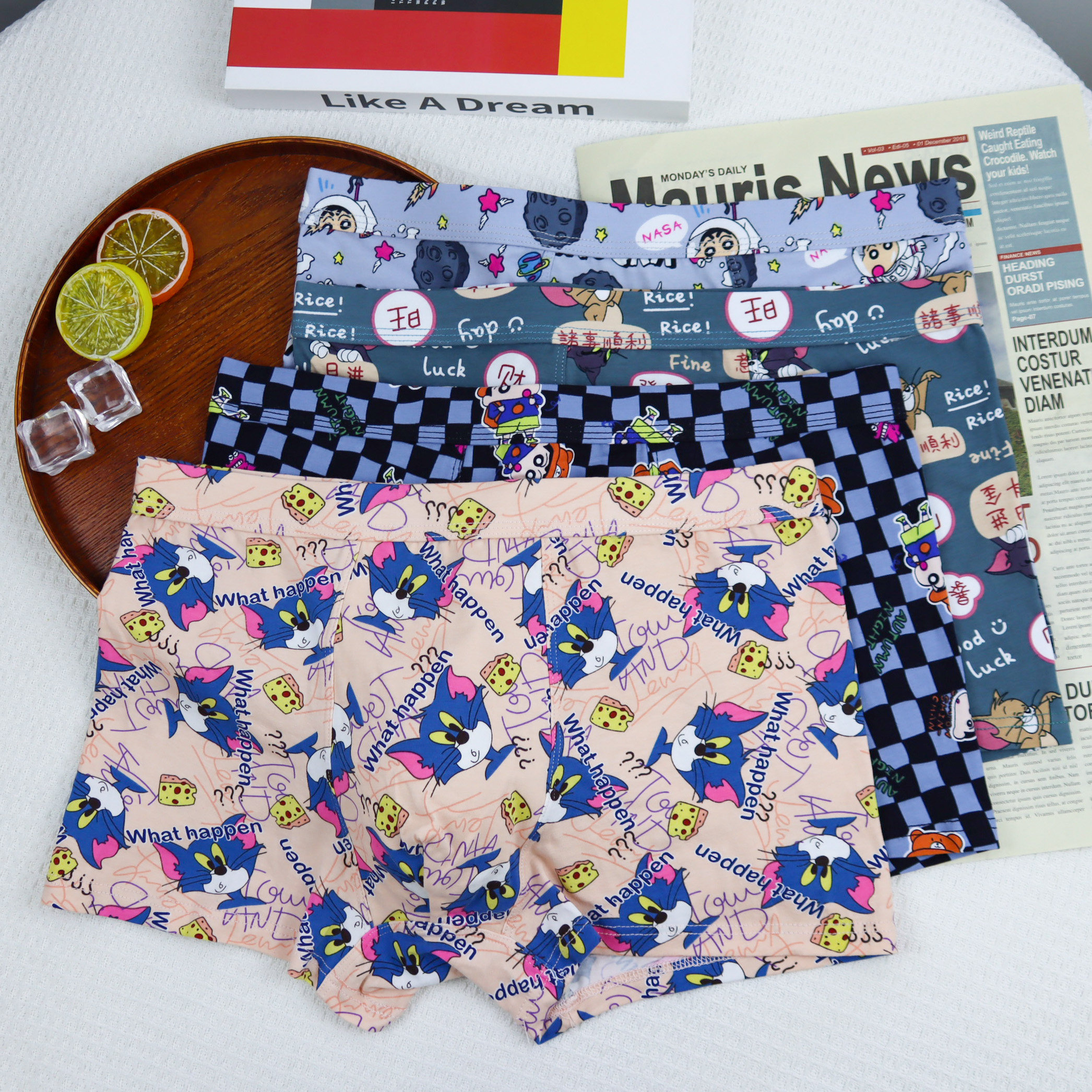 【胖人专享】加肥加大码卡通纯棉200斤宽松舒适透气可爱男生内裤,女士内衣/男士内衣/家居服,男平角内裤,淘宝优惠券,粉丝福利购,淘宝优惠卷