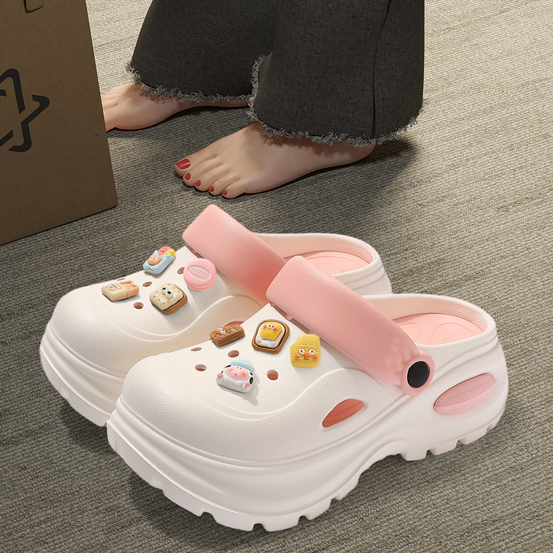 厚底洞洞鞋女款夏季外穿2025新款