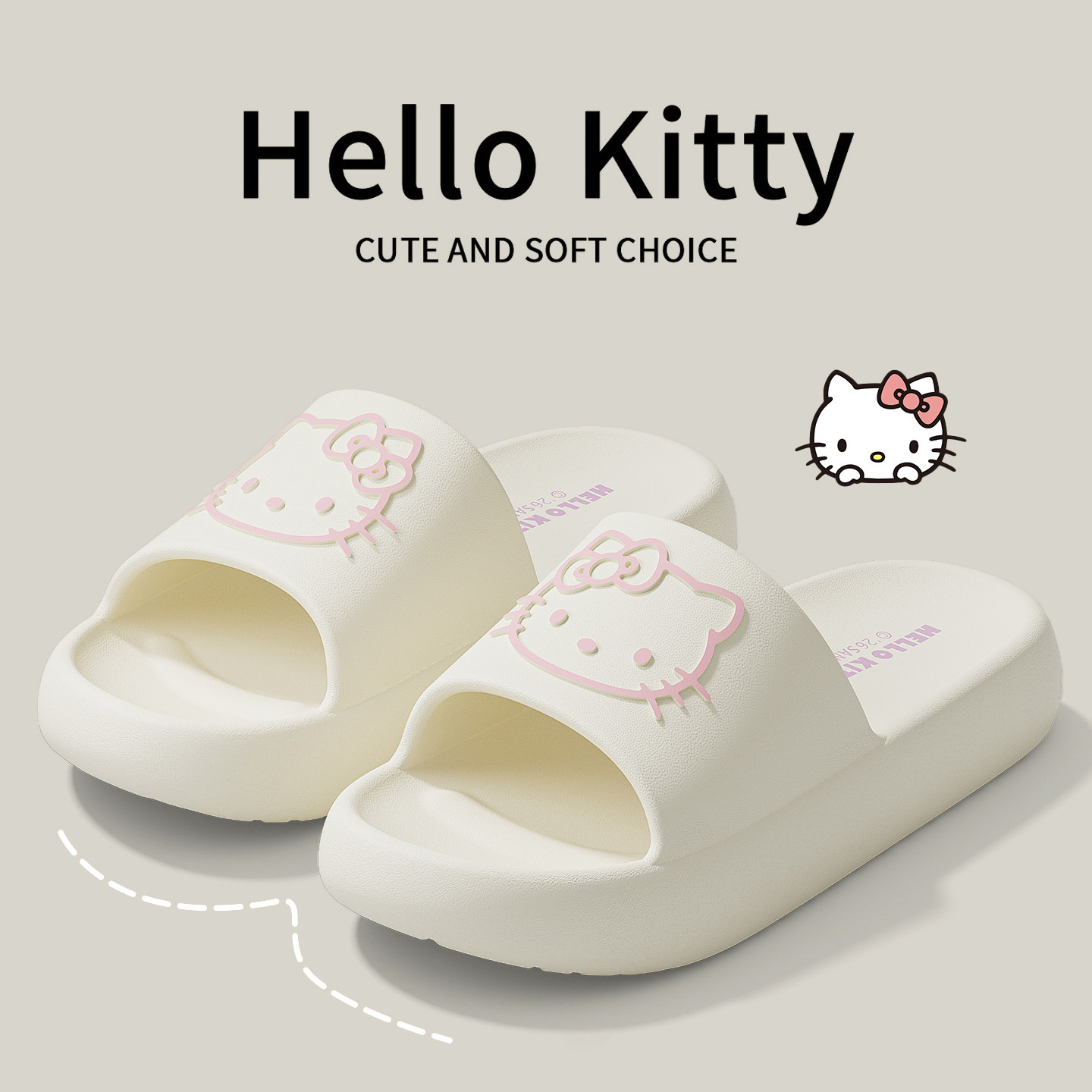 hellokitty猫三丽鸥联名拖鞋女款图片