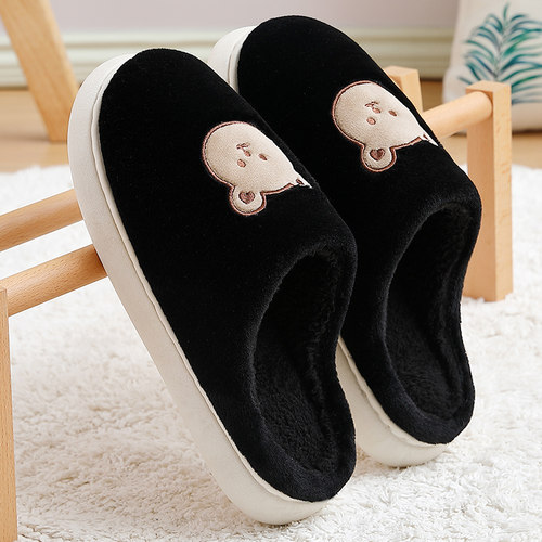 小熊棉拖鞋男士冬季保暖2025新款