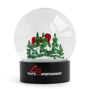 厂家直供树脂雪花水晶球圣诞节创意礼物家居摆件树脂雪花水晶球