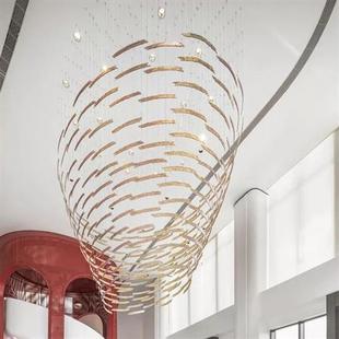 异形吊灯不锈钢创意造型商场售楼部沙盘大堂酒店非标工程灯具