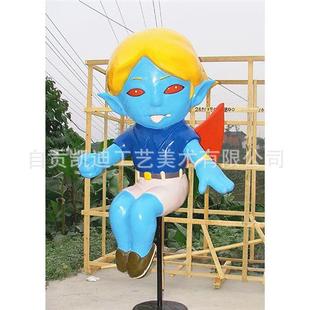 供应景观透明雕塑制作 玻璃钢卡通雕塑摆件 人物动物卡通雕塑