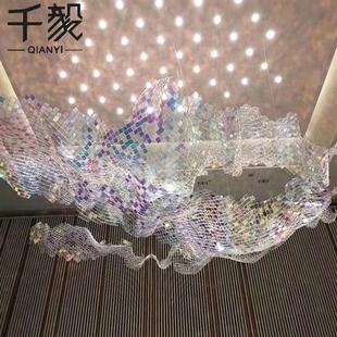 厂家直供展馆酒店水晶吊灯售楼部沙盘装 饰创意婚宴酒宴工程吊灯