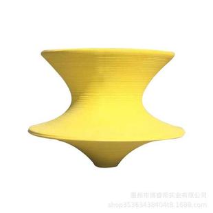 创意商场公共休息旋转座凳个性 玻璃钢陀螺椅户外儿童休闲不倒椅子